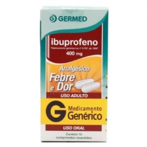 400mg, caixa com 10 comprimidos revestidos