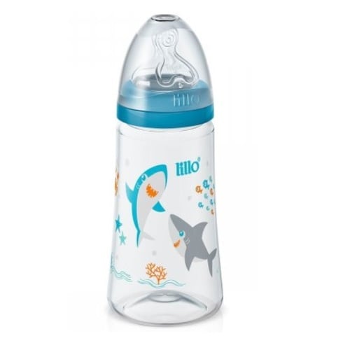 Imagem de Mamadeira Lillo Design Smart 6+ meses, capacidade de 300mL, azul