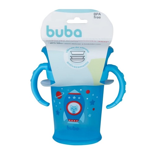 18+ meses, com alça removível, azul com capacidade de 210mL