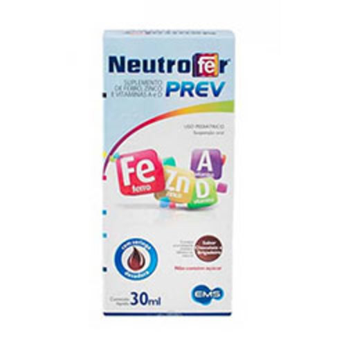 neutrofer prev antigo chocolate e brigadeiro, frasco com 30ml