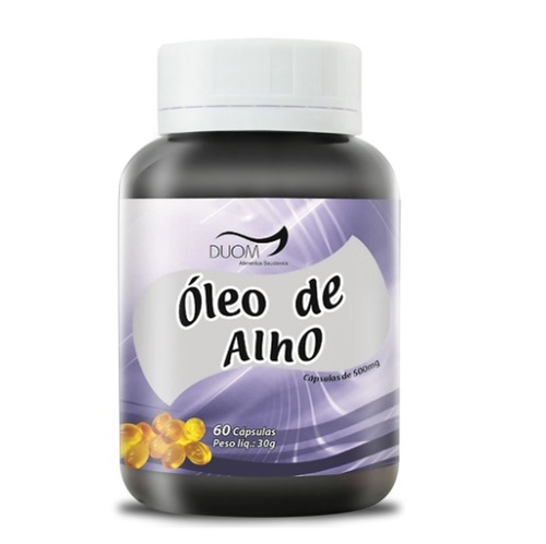 Imagem de Óleo de Alho Duom 500mg, frasco com 60 cápsulas