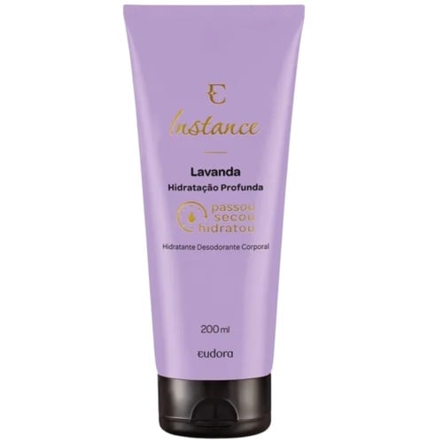 Imagem de Loção Hidratante Desodorante Corporal Instance Lavanda Eudora bisnaga com 200mL