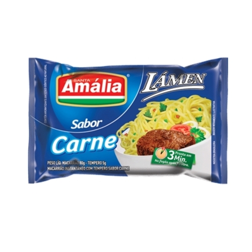 Miojo Lámen Santa Amália carne com 80g