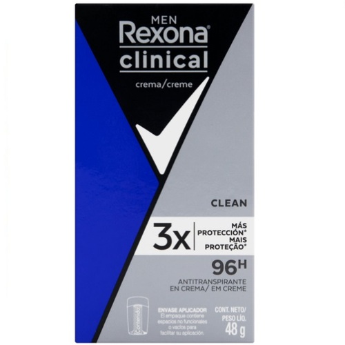 Imagem de Desodorante Antitranspirante Rexona Men Clinical clean, creme, stick, 1 unidade com 48g