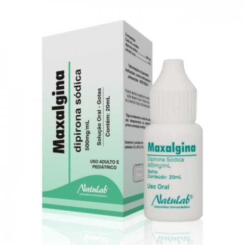 500mg/mL, caixa com 200 frascos gotejadores com 20mL de solução de uso oral (embalagem hospitalar)