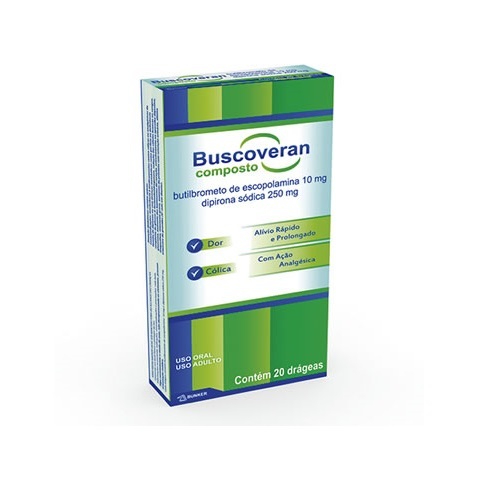 10mg + 250mg, caixa com 20 drágeas