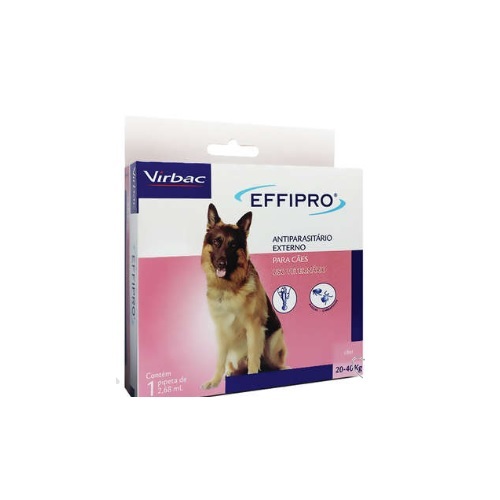 effipro antigo -old 20kg a 40kg, pipeta com 2,68ml-old