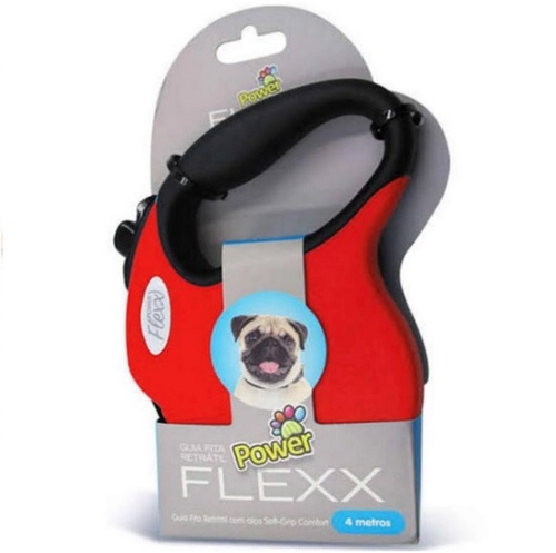 Imagem de Guia Retrátil Power Pet's Flexx P, sortida, 1 unidade com 4m