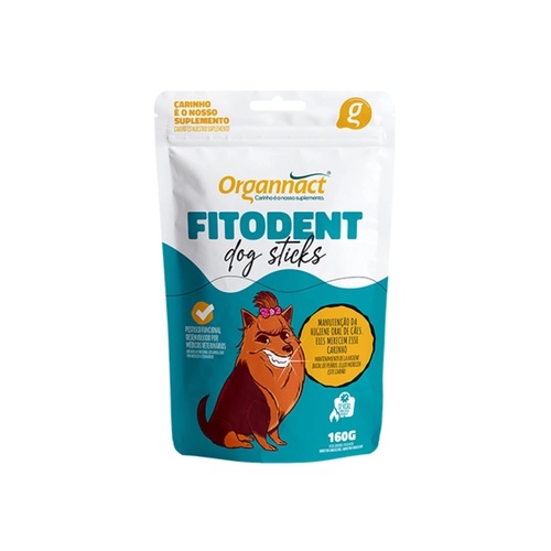 Imagem de Petisco para Cães Organnact Fitodent Sticks 160g