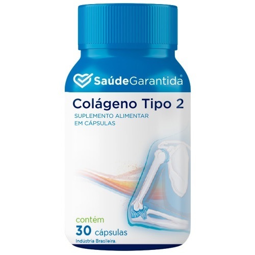 Imagem de Colágeno Tipo II Saúde Garantida 40mg, frasco com 30 cápsulas