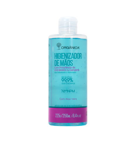 gel higienizador de maos organica antigo -old cha branco e gengibre, 250 ml-old