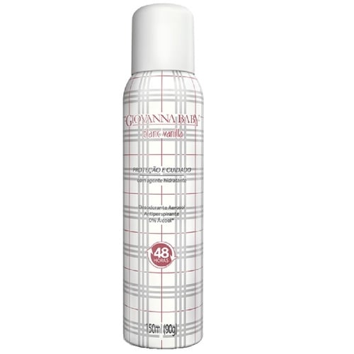 Imagem de Desodorante Antiperspirante Giovanna Baby Blanc Vanilla aerossol, 1 unidade com 150mL