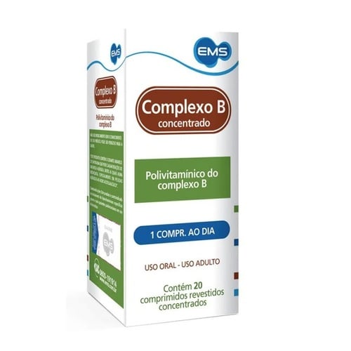 Comprar Complexo B 12 EMS Caixa Com 20 Comprimidos Revestidos | CR