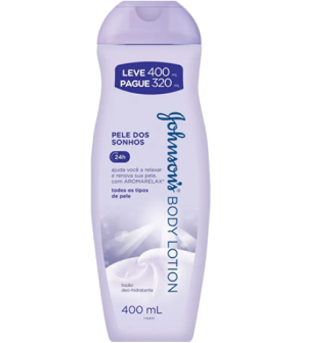 Imagem de Loção Deo-hidratante Johnson's Body Lotion pele dos sonhos, leve 400mL pague 320mL