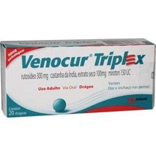 100mg + 300mg + 150UC, caixa com 20 drágeas