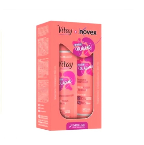 Imagem de Kit Novex Vitay Infusão de Colágeno shampoo com 300mL + condicionador com 300mL