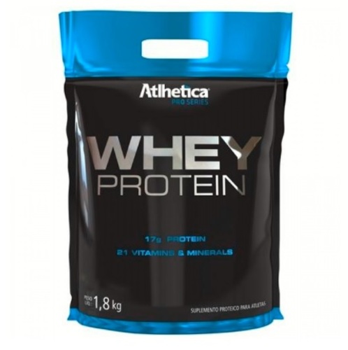 Imagem de Whey Protein Pro Series Atlhetica refil, morango, 1,8Kg