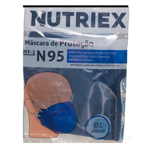 Imagem de Máscara de Proteção Nutriex PFF-2 N95 sortido com 1 unidade