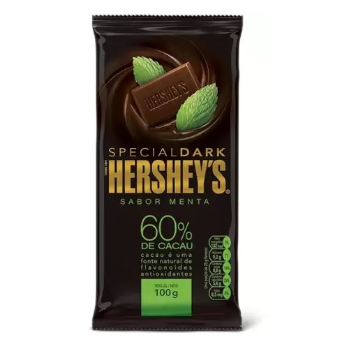 Ofertas de Barra de Chocolate Hershey's Special Dark 60 cacau, menta