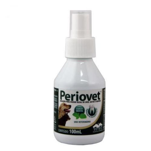 Imagem de Higienizador Bucal para Cães e Gatos Vetnil Periovet spray, menta com 100mL