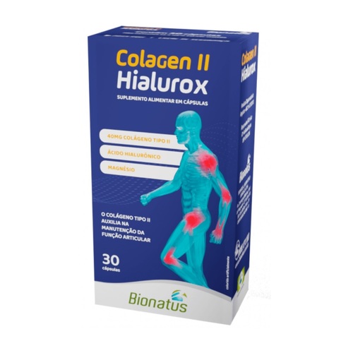 Imagem de Colagen II Hialurox 40mg, caixa com 30 cápsulas