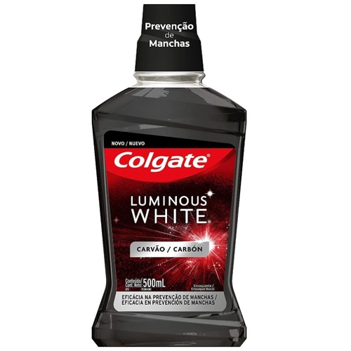 Imagem de Enxaguante Bucal Colgate Luminous White Carvão 500mL