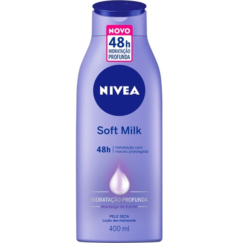 Imagem de Loção Deo-hidratante Corporal Nivea Soft Milk Pele Seca 400mL