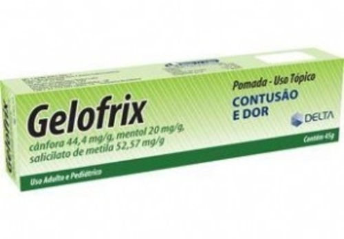 Imagem de Gelofrix 44mg/g + 20mg/g + 0,044mL/g + 0,222mL/g, bisnaga com 45g de pomada de uso dermatológico