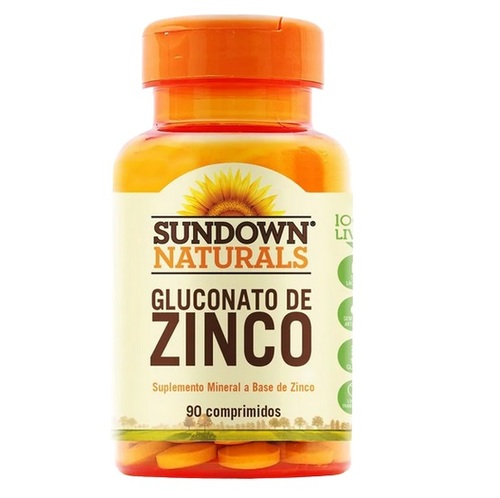 Imagem de Zinco Sundown frasco com 90 comprimidos