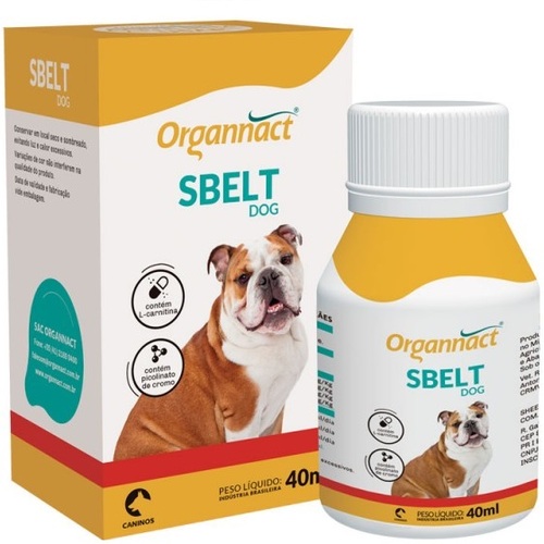 Imagem de Sbelt Dog Organnact para Cães 40mL