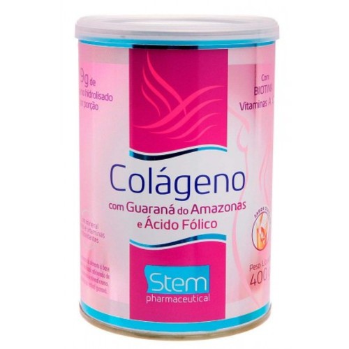 colageno com guarana e acido folico stem -old sabor guarana, 400g