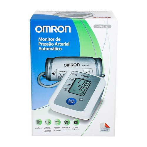 Imagem de Aparelho de Pressão Omron Automático de Braço HEM-7113 - 1 unidade