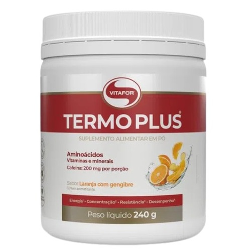 Imagem de Termo Plus Vitafor Premium laranja e gengibre, pote com 240g