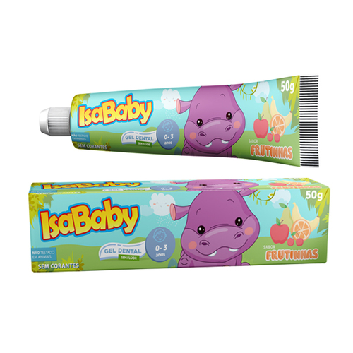 Imagem de Gel Dental Infantil IsaBaby Zoo 0 a 3 anos, frutinhas, 50g