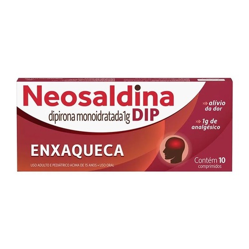 Imagem de Neosaldina Dip 1g, caixa com 10 comprimidos