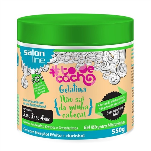 Imagem de Gelatina Salon Line Tô de Cacho Não Sai da Minha Cabeça 550g