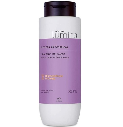 Imagem de Shampoo Matizador Natura Lumina Loiros ou Grisalhos 300mL