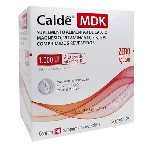 Imagem de Caldê MDK Marjan Farma 1000Ul, caixa com 90 comprimidos revestidos