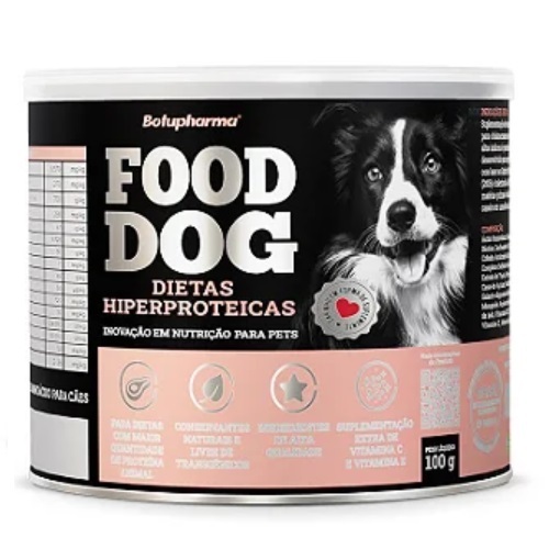 Imagem de Food Dog Botupharma Pet Dietas Hiperproteicas para Cães Adultos lata com 100g