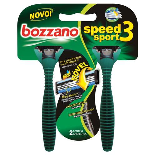 Imagem de Aparelho de Barbear Bozzano Speed 3 Sport 2 unidades