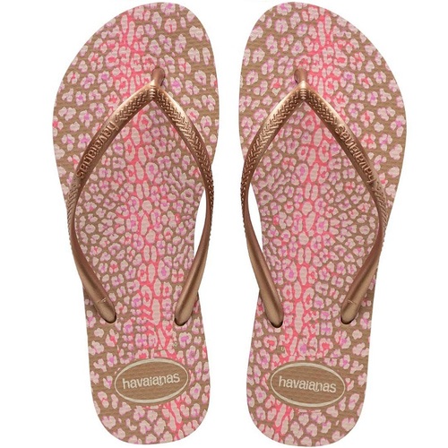 Imagem de Chinelo Havaianas Slim Animals nº 37/38, rose gold