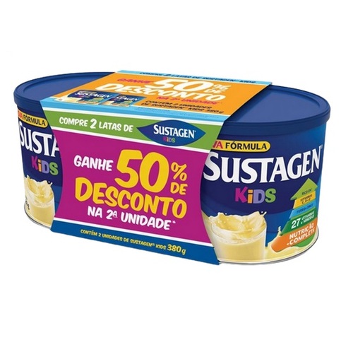 baunilha, lata, 1 unidade com 380g + 50% de desconto na 2ª unidade