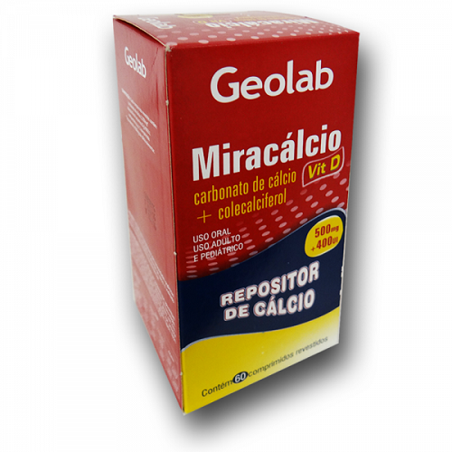600mg + 400UI, caixa com 90 comprimidos revestidos