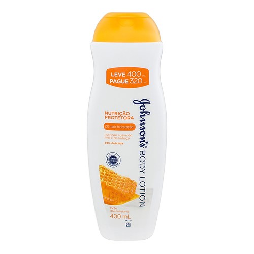 Imagem de Loção Deo-hidratante Johnson's Body Lotion mel e linhaça, 1 unidade com 400mL