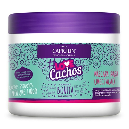 Imagem de Máscara para Umectação Capicilin Love Cachos 350g