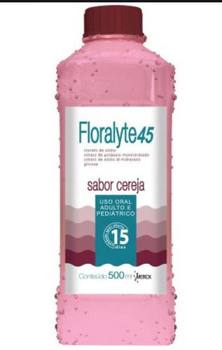 2,05mg/mL + 2,16mg/mL + 0,98mg/mL + 22,75mg/mL, caixa com 1 frasco com 500mL de solução de uso oral, cereja