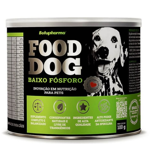 Imagem de Food Dog Baixo Fósforo Botupharma Pet pra Cães Adultos 100g