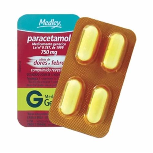 750mg, blister contendo 4 comprimidos revestidos