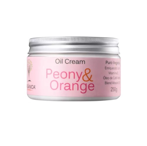 Imagem de Hidratante Orgânica Oil Cream peônia e laranja com 250g