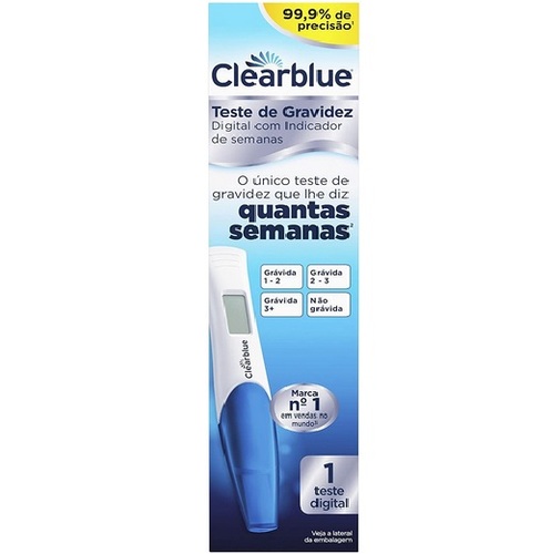 Imagem de Teste de Gravidez Digital com Indicador de Semanas Clearblue 1 unidade